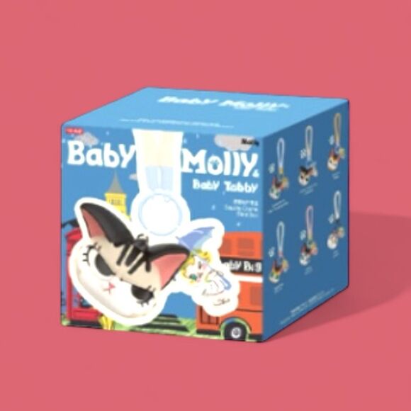 Pop Mart Baby Molly & Baby Tabby Series Squishy Charm - Face the Storm - Picture 15 of 16